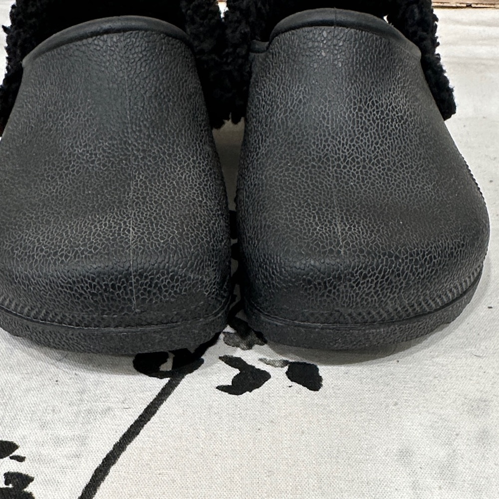Coach Black Lola Shearling Clogs - Picture 9 of 9